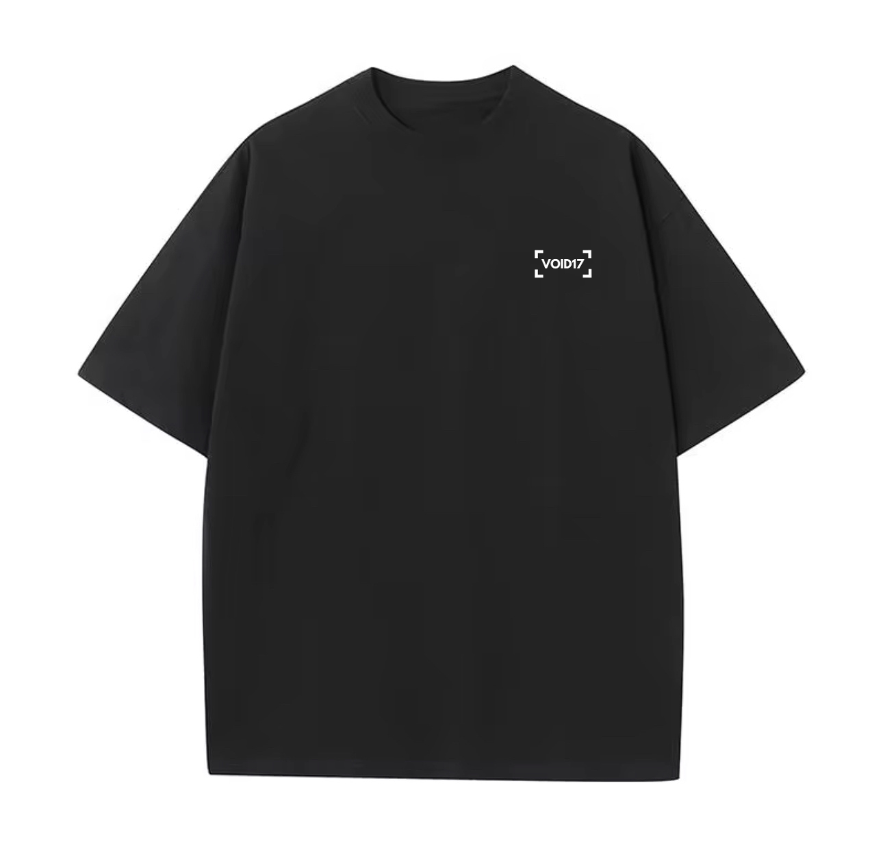 Abstract Oversize Black Tee – Kézzel Készített Festménymintával